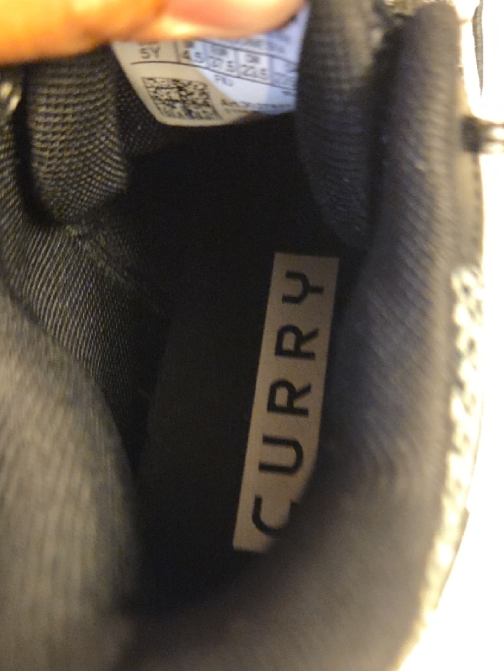Kids Under Armour Kids Black & Gray High-Top Sneakers - Picture 12 of 17